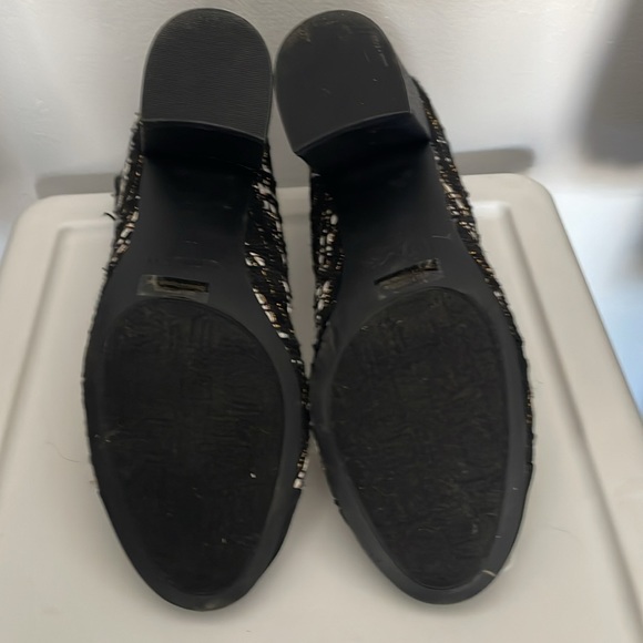 Mary Jane, black and white fabric heels, size 6 1/2 Unisa - Picture 5 of 6